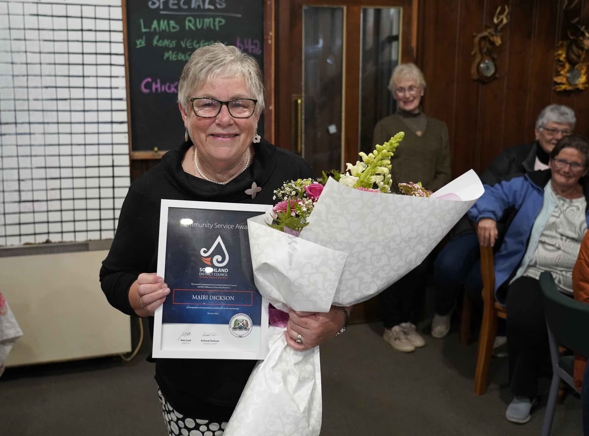 Waikaia Community Champion Honoured For Service