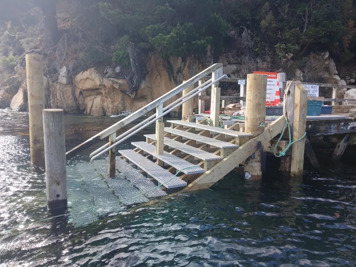 Ulva Island Wharf Ready For Summer