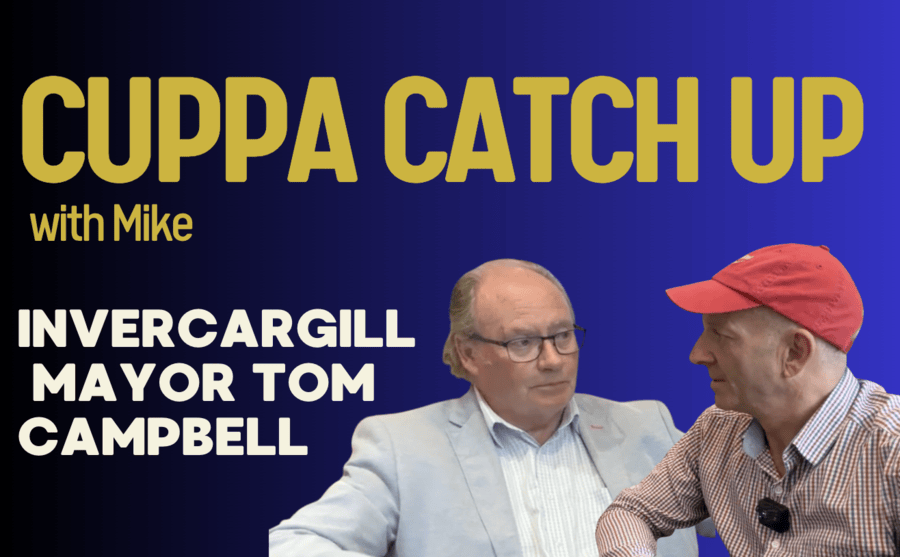 Catch Up Cuppa Launches With Invercargill Mayor Tom Campbell