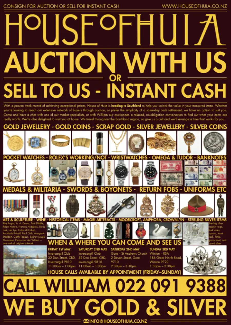 House Of Huia Heading To Southland