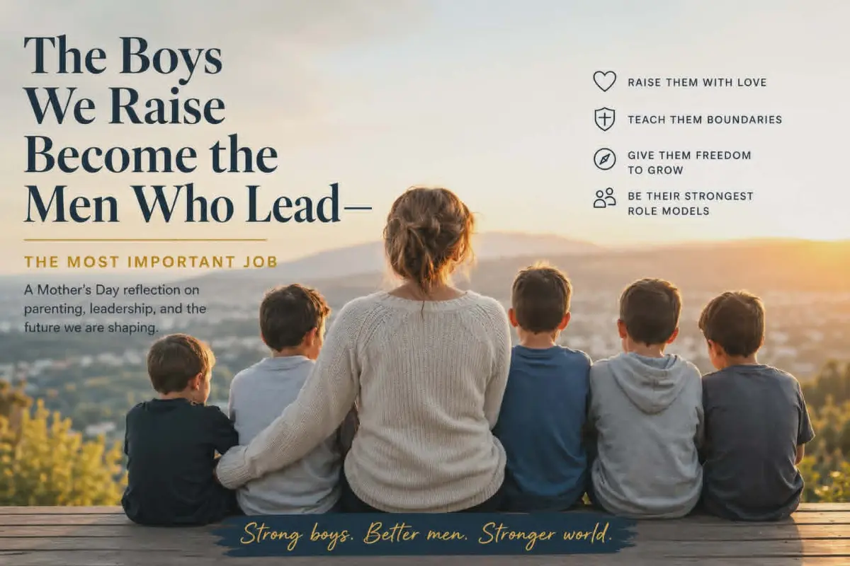 The Boys We Raise Become the Men Who Lead—The Most Important Job