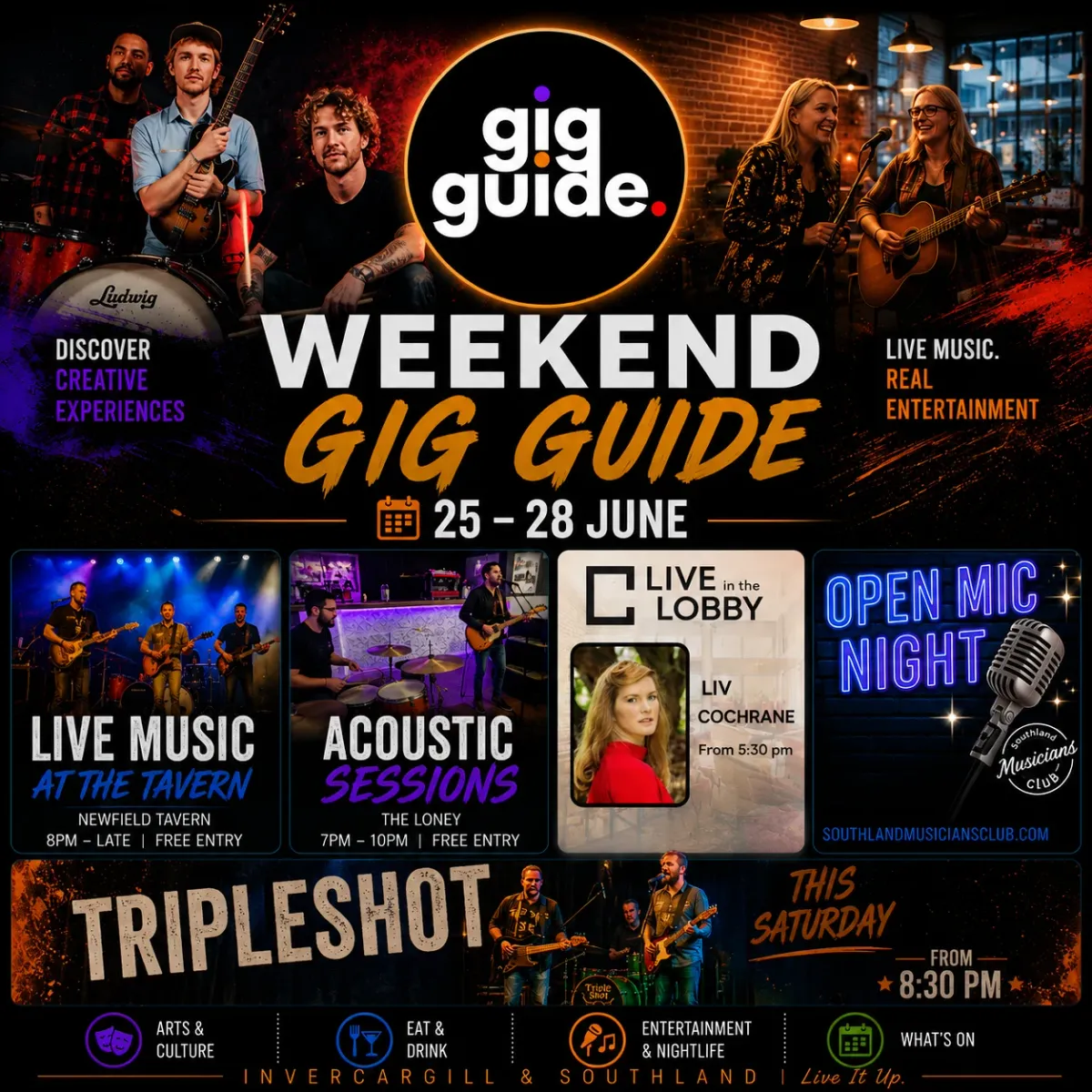 Weekend Gig Guide 25-28 June