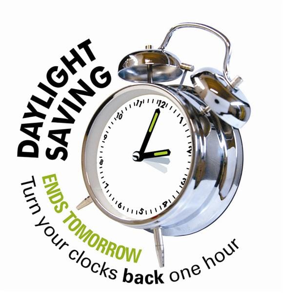 Daylight Saving Ends =Extra Hour of Sleep
