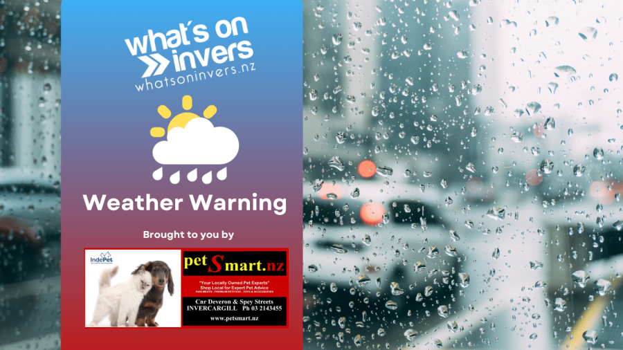 Strong Wind Warning For The Invercargill and Southland