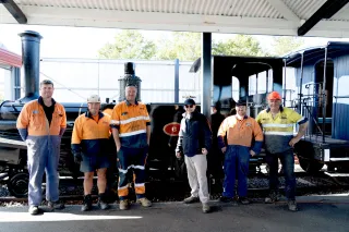 Historic Steam Train Takes Pride Of Place