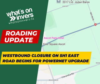 Westbound Closure On SH1 East Road Begins For Powernet Upgrade