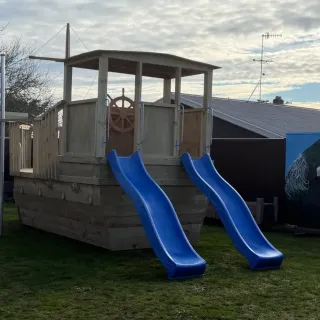 Ahoy! 5-Metre Pirate Ship Playground Berths at South City Kindergarten