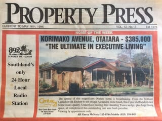 Old Invercargill Flashback: Property Adverts – A Look Back at 1996