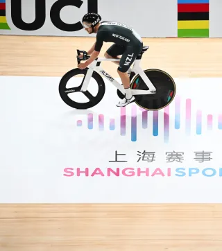 Tom Sexton in training ahead of the UCI Track World Championships in Shanghai, China. (Credit: SWPix)