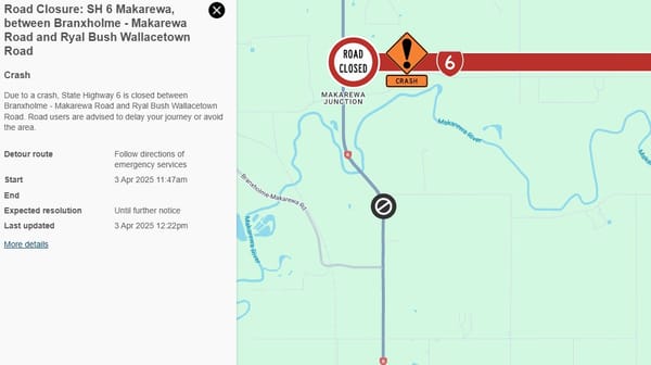 UPDATE: Road Now Open After Crash Closes Section Of State Highway 6
