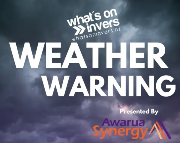 News Weather Warning For Invercargill And Southland