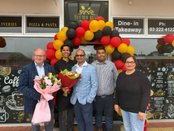 The Maurya’s Cafe Officialy Opened By Invercargill Mayor Tom Campbell