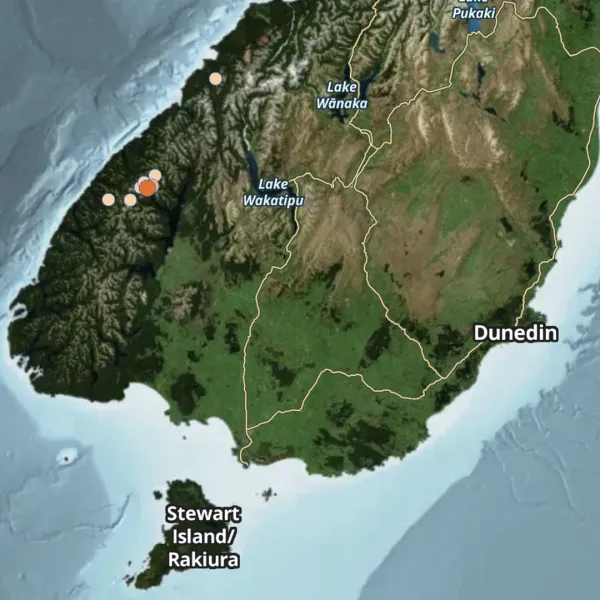 6.3 Quake Shakes Fiordland, Southland and Otago