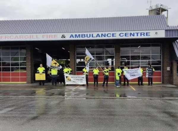 Fire fighters striking (file image)