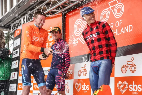 Matthew Wilson, left and centre, will be hoping to finish one step higher in the placings after finishing runner-up to Josh Burnett and the past two SBS Bank Tour of Southland events.