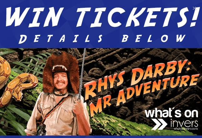 WIN WIN Tickets to Rhys Darby