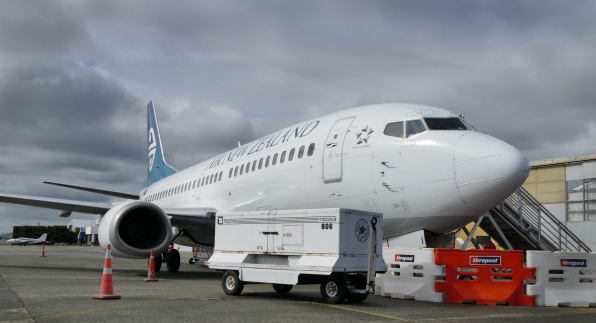 Final Departure From Invers Airport for Air New Zealand 737 Jet