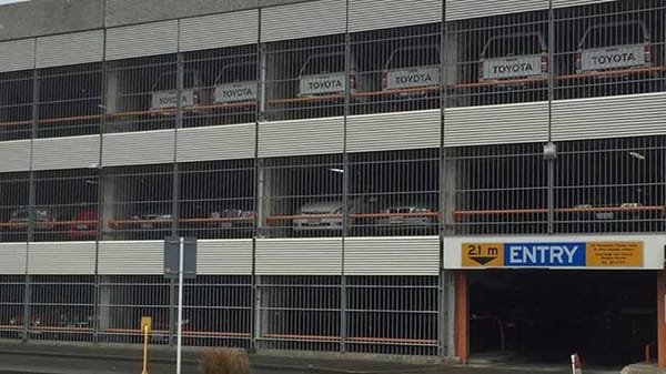 Lineup Of Toyota Hilux’s In ICC Car Park