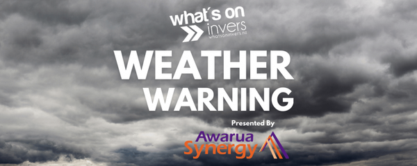Strong Wind, Heavy Rain Warning For Fiordland, Southland & Stewart Island