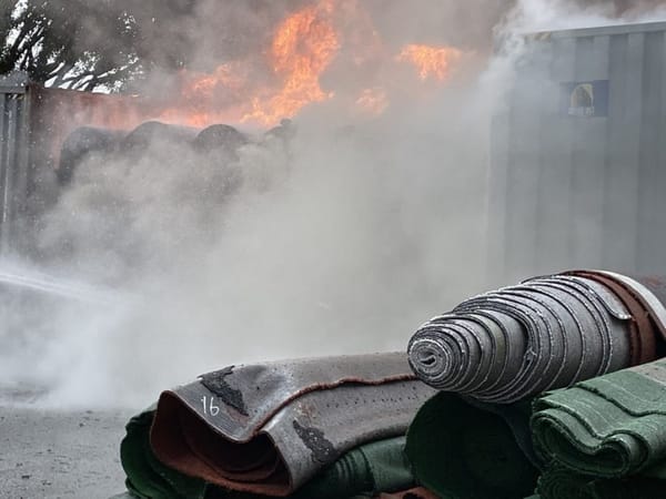 Synthetic Turf Rolls Suspected to Have Caused Fire at Turnbull Thompson Park