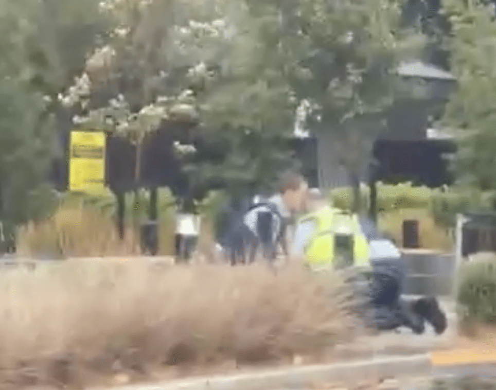 man arrested out the d